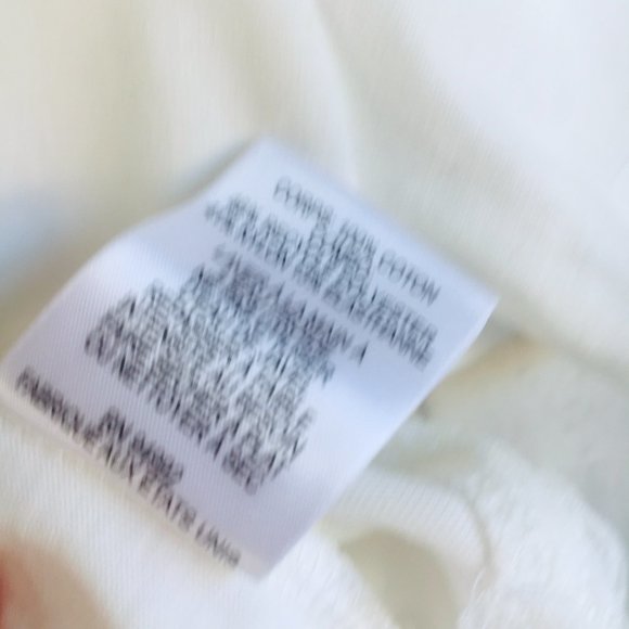 NWT Jonathan Simkhai STANDARD Cropped Top Ruched Tee Lace Hem White S - Picture 6 of 9